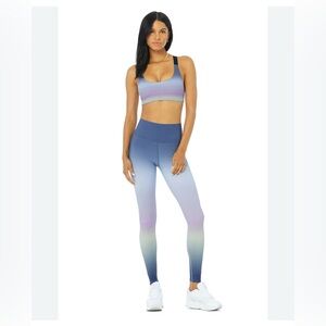 Alo Vapor  High-Rise Gradient Dusk Leggings XS